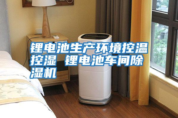 鋰電池生產(chǎn)環(huán)境控溫控濕 鋰電池車間除濕機(jī)