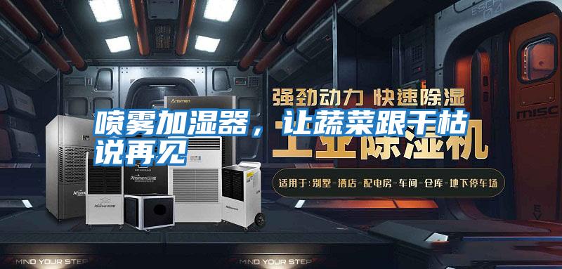 噴霧加濕器,讓蔬菜跟干枯說再見