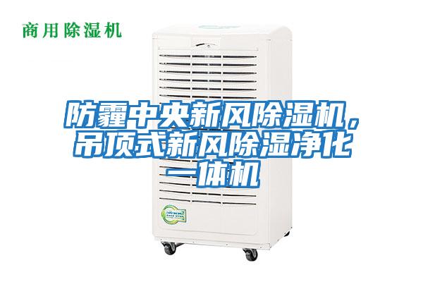 防霾中央新風(fēng)除濕機，吊頂式新風(fēng)除濕凈化一體機
