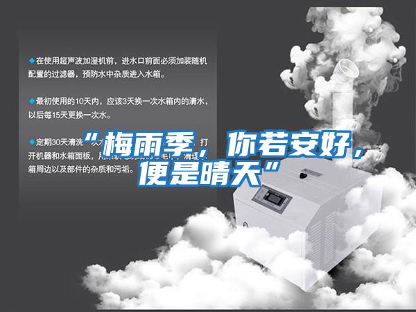 “梅雨季，你若安好，便是晴天”