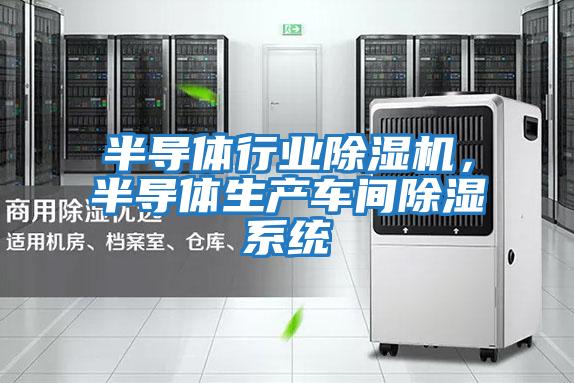 半導體行業(yè)除濕機,半導體生產車間除濕系統(tǒng)