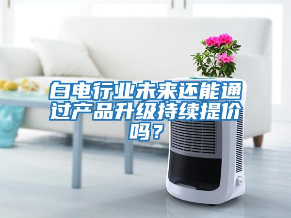 白電行業未來還能通過產品升級持續提價嗎?