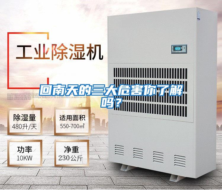 回南天的三大危害你了解嗎？