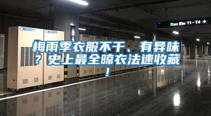 梅雨季衣服不干、有異味?史上最全晾衣法速收藏!