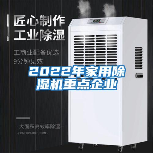 2022年家用除濕機重點企業