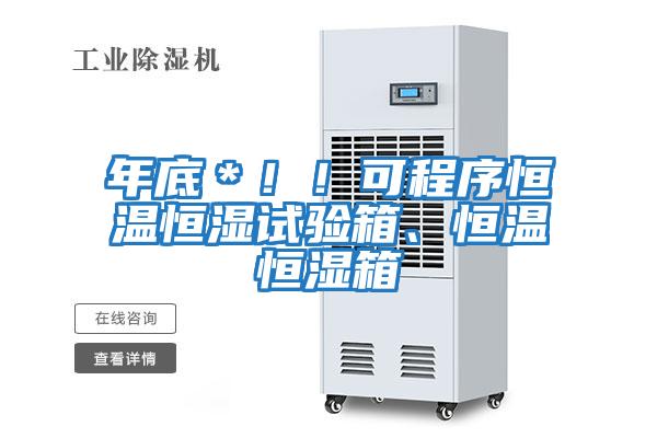 年底＊！！可程序恒溫恒濕試驗(yàn)箱、恒溫恒濕箱