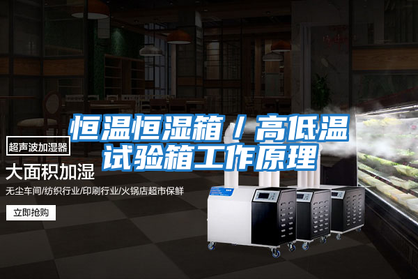 恒溫恒濕箱/高低溫試驗箱工作原理