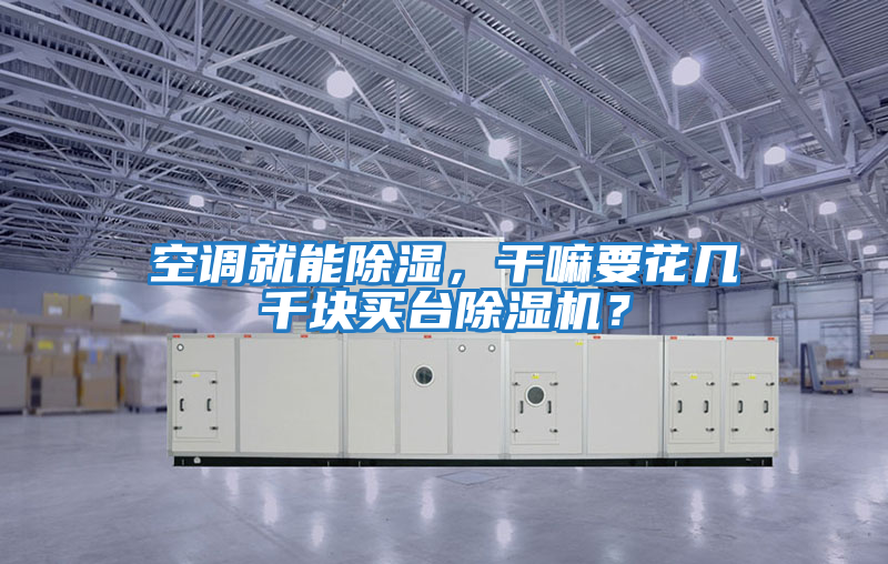 空調(diào)就能除濕,干嘛要花幾千塊買臺(tái)除濕機(jī)?