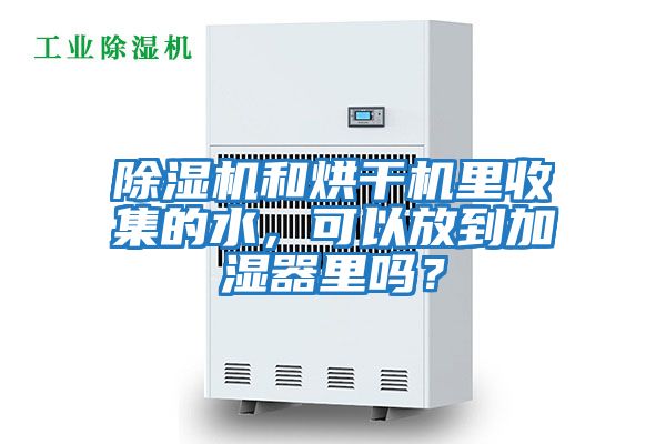 除濕機和烘干機里收集的水,可以放到加濕器里嗎?