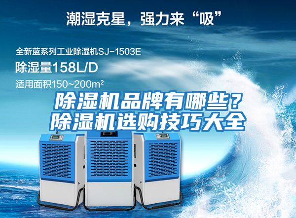 除濕機品牌有哪些？除濕機選購技巧大全