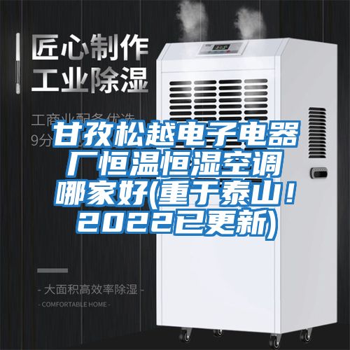 甘孜松越電子電器廠恒溫恒濕空調(diào)哪家好(重于泰山！2022已更新)