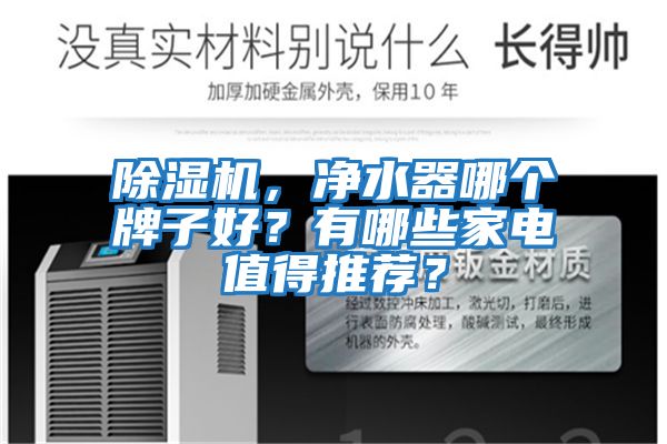 除濕機，凈水器哪個牌子好？有哪些家電值得推薦？